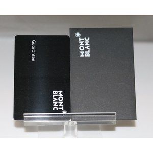 10 MontBlanc certificate of Authenticity cards